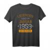 Legenden Sind Im Januar 1959 Geboren T-Shirt - Witziges Vintage Geburtstagsgeschenk für Damen und Herren, Jubiläumsoutfit für Party & Alltag