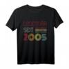 Legendär Seit 2005 Retro T-Shirt für Geburtstag & Jubiläum – Vintage Design für Mann und Frau, perfekt für die Geburtstagsparty
