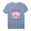 Damen HapOwl Geschenk Jahrgang 1980 - Birthday Queen T-Shirt für Frauen, Party Outfit und lustiges Statement