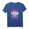 Damen HapOwl Geschenk Jahrgang 1980 - Birthday Queen T-Shirt für Frauen, Party Outfit und lustiges Statement