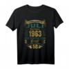 Lustiges 58. Geburtstag T-Shirt Jahrgang 1963 Juli – Vintage Geschenkidee für Männer und Frauen, Familienmitglieder, Opa, Oma, Papa, Mama, Freunde & Kollegen