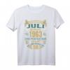 Lustiges 58. Geburtstag T-Shirt Jahrgang 1963 Juli – Vintage Geschenkidee für Männer und Frauen, Familienmitglieder, Opa, Oma, Papa, Mama, Freunde & Kollegen