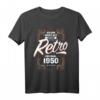 Jahrgang 1950 Geburtstag Geschenk Retro T-Shirt - Lustiges Geburtstagsgeschenk für Männer und Frauen mit Humor