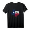 Cooles Texas Flaggen T-Shirt - Vintage amerikanische Flagge & Texanische Staatskarte für Damen & Herren, perfektes Weihnachtsgeschenk