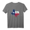 Cooles Texas Flaggen T-Shirt - Vintage amerikanische Flagge & Texanische Staatskarte für Damen & Herren, perfektes Weihnachtsgeschenk