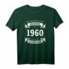 Jahrgang 1960 – Das Leben beginnt mit 61. Geburtstag T-Shirt – Lustiges Vintage Retro Geschenk für Männer und Frauen zum 61. Geburtstag