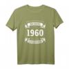 Jahrgang 1960 – Das Leben beginnt mit 61. Geburtstag T-Shirt – Lustiges Vintage Retro Geschenk für Männer und Frauen zum 61. Geburtstag