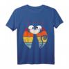 Süße Retro Vintage Katze Sonnenuntergang T-Shirt – Perfektes Geschenk für Katzenliebhaber, Katzen Mama & Papa, Geburtstag & Weihnachten