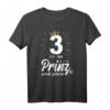 Prinz Jahrgang 2018 Geburtstags-T-Shirt für Jungen - Perfektes Geschenk zum 3. Geburtstag für kleine Prinzen