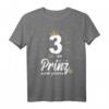 Prinz Jahrgang 2018 Geburtstags-T-Shirt für Jungen - Perfektes Geschenk zum 3. Geburtstag für kleine Prinzen