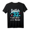 32. Geburtstag T-Shirt für Mann und Frau - Geschenkidee zum 32. Ehrentag, Jahrgang 1990, humorvoll und persönlich