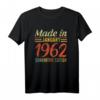 Lustiges 59. Geburtstag T-Shirt Jahrgang 1962 im Vintage-Stil - Perfektes Geschenk für Männer, Frauen, Familie und Freunde