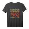 Lustiges 59. Geburtstag T-Shirt Jahrgang 1962 im Vintage-Stil - Perfektes Geschenk für Männer, Frauen, Familie und Freunde