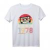 1978 Jahrgang Geburtstag Retro Vintage Herren Damen Geschenk T-Shirt - Lustiges Geschenk zum 44. Geburtstag mit Kassette Motiv