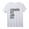 Geburtstag Legendär Seit 1947 T-Shirt – Vintage Retro 75. Geburtstag Idee für Jubilare & Jahrgangsfeiern