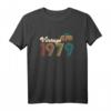Geburtstagsgeschenk zum HapOwl - Vintage Jahrgang '79 T-Shirt für Männer und Frauen, Retro Look