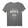 Lustiges 18. Geburtstag T-Shirt Jahrgang 2003 – Legendär seit April 2003, Vintage Stil, perfektes Geschenk für Sie & Ihn