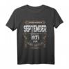 Lustiges Vintage T-Shirt zum 49. Geburtstag - Jahrgang 1971 September Geschenkidee für Sie & Ihn, Familie & Freunde