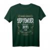 Lustiges Vintage T-Shirt zum 49. Geburtstag - Jahrgang 1971 September Geschenkidee für Sie & Ihn, Familie & Freunde