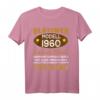 60. Geburtstag Mann & Frau Oldtimer Jahrgang 1960 T-Shirt – Lustiges Geschenk für Geburtstagsfeier, Party & Überraschung für 1960 Geborene
