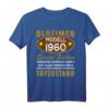 60. Geburtstag Mann & Frau Oldtimer Jahrgang 1960 T-Shirt – Lustiges Geschenk für Geburtstagsfeier, Party & Überraschung für 1960 Geborene