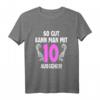 Lustiges 10 Jahre Geburtstags-T-Shirt für Frauen und Männer - Geschenkidee für 2012 Geborene, Party Deko & Geburtstagsspruch