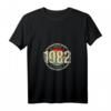 Retro 42 Jahre Jahrgang 1982 Limited Edition T-Shirt mit V-Ausschnitt – Perfektes Geburtstagsgeschenk für 42-Jährige
