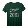 22. Geburtstag 2001 Legendär seit 2001 Geschenk Jahrgang 01 T-Shirt - Vintage Retro Outfit für den besonderen Tag