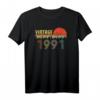 30. Geburtstag T-Shirt für Männer und Frauen, Jahrgang 1991 Geschenkidee – Legendär seit 1991, Retro & Vintage Design für die perfekte Party