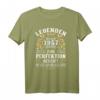 Legenden 1957 Geboren Geschenk - Geburtstag T-Shirt für Männer und Frauen, originelles Jubiläums-Design