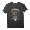 80. Geburtstag Geschenk für Mann - Mythos, Legende, Jahrgang 1941 T-Shirt für legendäre Geburtstage