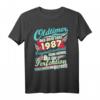 Herren Oldtimer T-Shirt 1987 Geburtstag Geschenk - Vintage Retro T-Shirt für Autoliebhaber & Nostalgie-Fans
