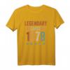 44. Geburtstag Legendär seit 1978 T-Shirt – Vintage Geburtstagsspruch für Jubiläum, Freunde und Familie