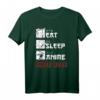 Eat Sleep Anime seit 2001 Geburtstag T-Shirt – Perfekte Geschenkidee für Anime-Fans, Jungen & Mädchen, Geburtstagsdeko für Männer & Frauen