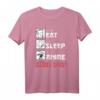 Eat Sleep Anime seit 2001 Geburtstag T-Shirt – Perfekte Geschenkidee für Anime-Fans, Jungen & Mädchen, Geburtstagsdeko für Männer & Frauen