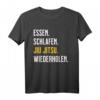 Jiu Jitsu Geschenk - Lustiges Essen Schlaf Jiu Jitsu T-Shirt für Männer, Frauen & Kinder | Ideal als Geschenk