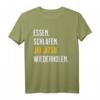 Jiu Jitsu Geschenk - Lustiges Essen Schlaf Jiu Jitsu T-Shirt für Männer, Frauen & Kinder | Ideal als Geschenk