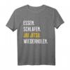 Jiu Jitsu Geschenk - Lustiges Essen Schlaf Jiu Jitsu T-Shirt für Männer, Frauen & Kinder | Ideal als Geschenk