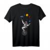 Astronaut Fahrad Jonglieren Planeten T-Shirt – Perfektes Geschenk für Weltraum- und Science Fiction Fans