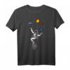 Astronaut Fahrad Jonglieren Planeten T-Shirt – Perfektes Geschenk für Weltraum- und Science Fiction Fans