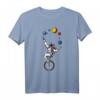 Astronaut Fahrad Jonglieren Planeten T-Shirt – Perfektes Geschenk für Weltraum- und Science Fiction Fans
