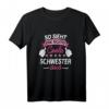 Lustiges Mädchen T-Shirt für die coole Schwester – Perfektes Geschenk zur Geburt, Geburtstag oder für Familienfotos