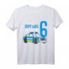 Kinder T-Shirt zum 6. Geburtstag mit Polizei-Design - Perfektes Geburtstagsgeschenk für kleine Polizisten und Polizeifans