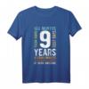 Kinder Geburtstag 9 Geschenke Shirt - Für Jungen und Mädchen, Klassisch geschnitten, Perfekt zum 9. Geburtstag