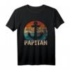 Papitän Kapitän Bester Papa Dad Daddy T-Shirt – Perfekt für Vatertag & maritime Papas, die das Meer lieben