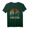 Papitän Kapitän Bester Papa Dad Daddy T-Shirt – Perfekt für Vatertag & maritime Papas, die das Meer lieben