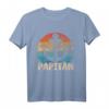 Papitän Kapitän Bester Papa Dad Daddy T-Shirt – Perfekt für Vatertag & maritime Papas, die das Meer lieben