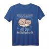 Wenn Ich Schlafe Katzen Schlafshirt mit Spruch – Lustiges Geschenk für Katzenliebhaber, Familie & Pyjama Party