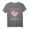 Wenn Ich Schlafe Katzen Schlafshirt mit Spruch – Lustiges Geschenk für Katzenliebhaber, Familie & Pyjama Party
