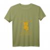 Damen Kaffee Katze T-Shirt mit V-Ausschnitt – Lustiges Büro-Shirt für Morgenmuffel mit Spruch: Meine vier Stimmungen, ich brauche Kaffee, Schlaf & Urlaub